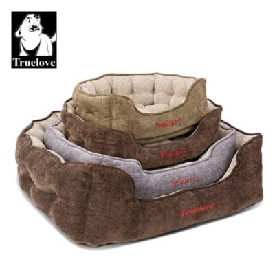 Truelove Cozy and Durable Chenille Pet Bed for Ultimate Comfort