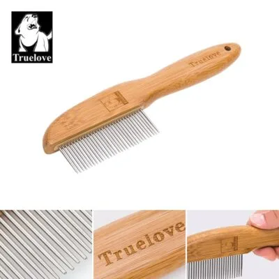 Truelove FurPerfection: Bamboo Crafted Brush with Ergonomic Comfort Handle
