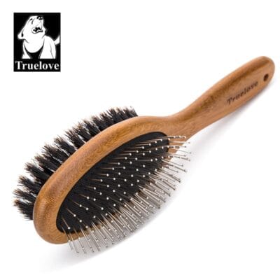 Truelove Ultimate Pet Brush: Bamboo Crafted & Boar Bristle Infused for Gentle Grooming
