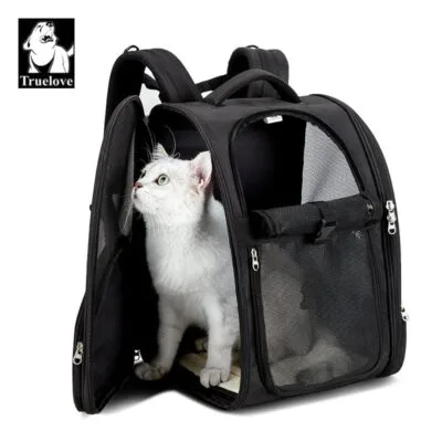 Truelove Ergonomic Adventure Backpack for Pets: Breathable, Safe, & Foldable