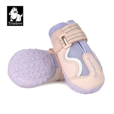 Truelove Breathable Mesh & Leather Outdoor Pet Shoes for Enhanced Paw Protection